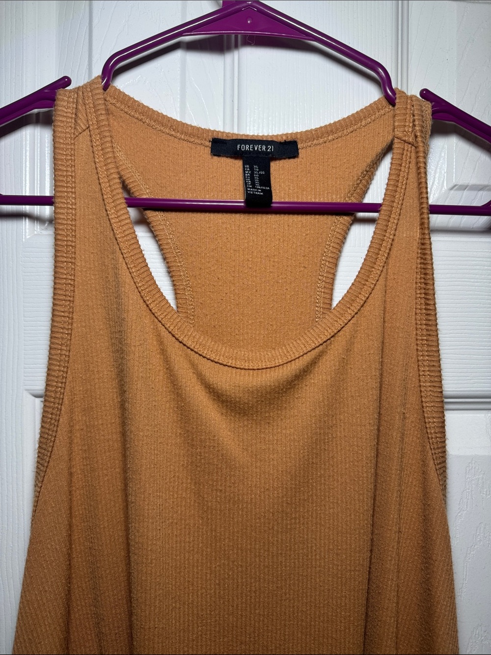 Forever 21 Ribbed Mustard Racerback Tank Top - Picture 3 of 9